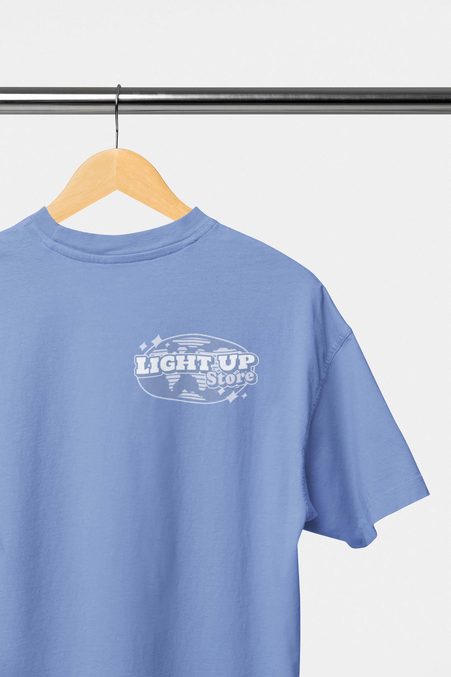 Light Up Vintage Blue T-Shirt