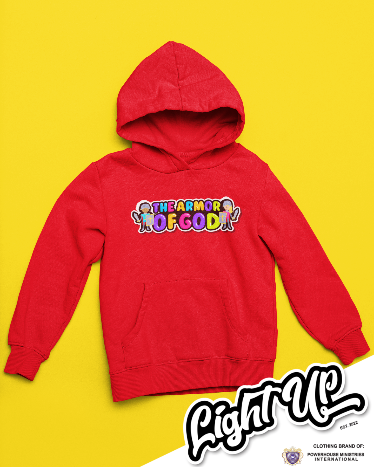 Armor of God Hoodie (Big Logo) - Kids