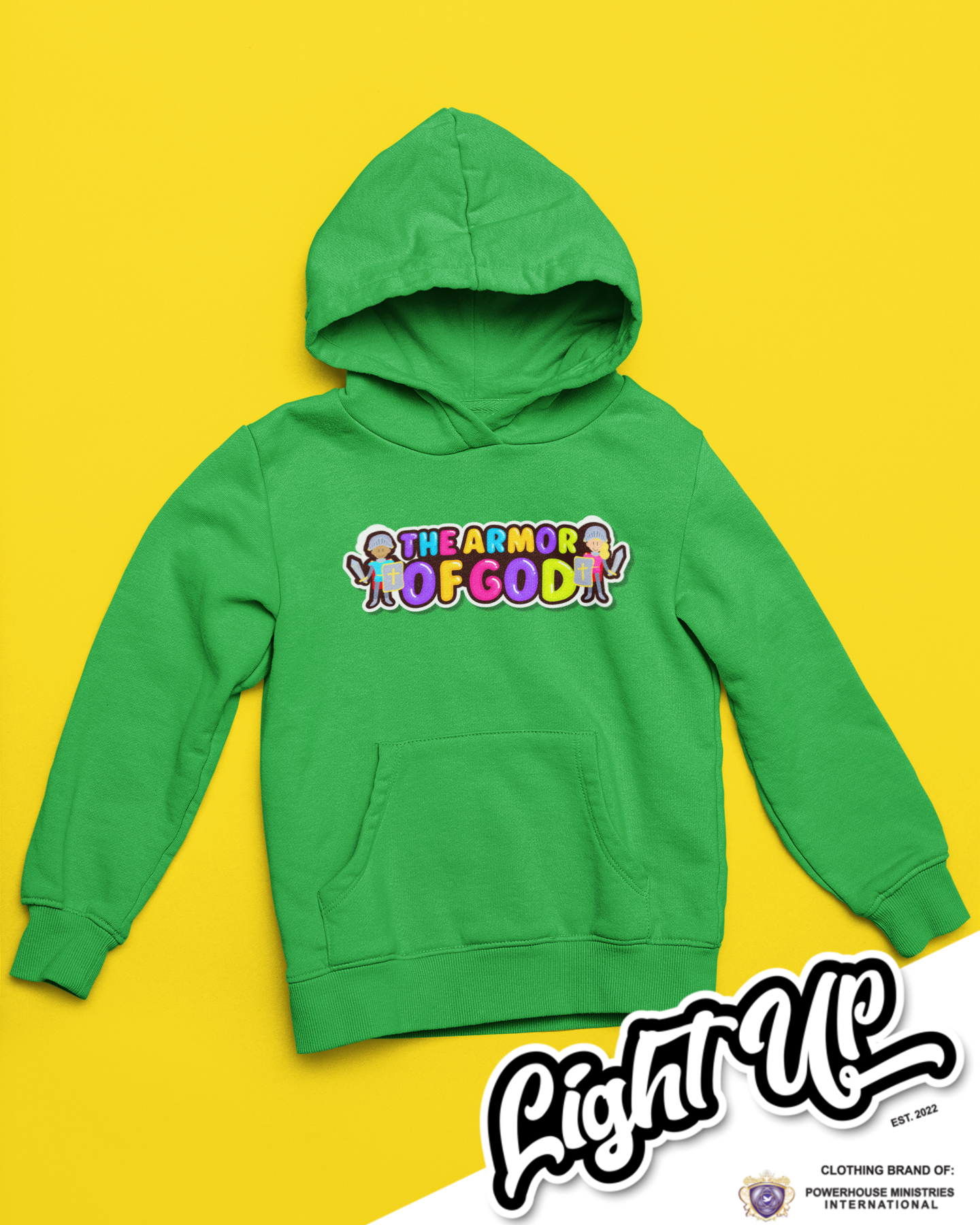 Armor of God Hoodie (Big Logo) - Kids